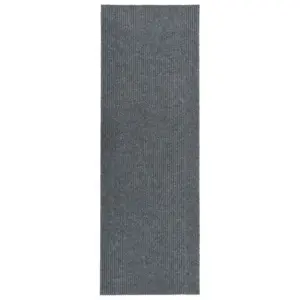 Mustust püüdev põrandamatt, hall, 100 x 350 cm, libisemisvastase alusega