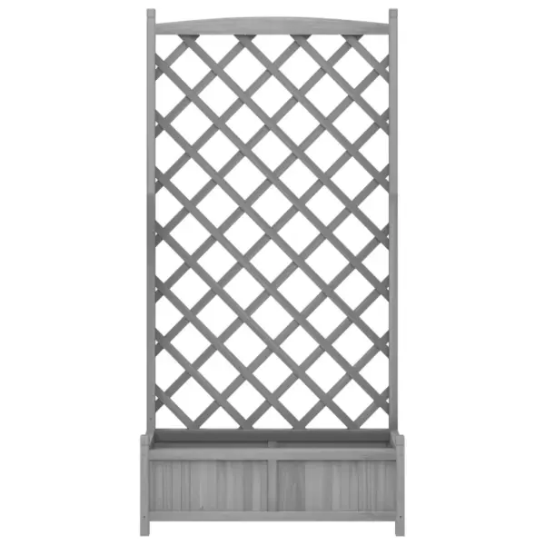 Hall nulupuidust võrega taimekast, 90 x 35 x 180 cm – 4