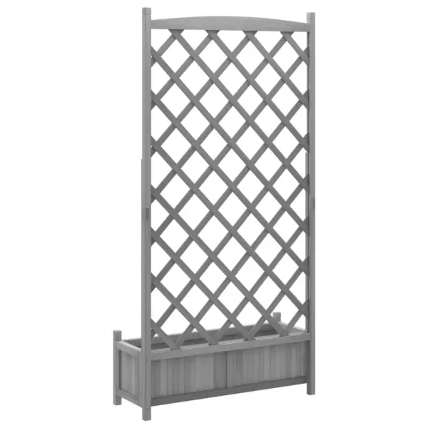 Hall nulupuidust võrega taimekast, 90 x 35 x 180 cm – 6
