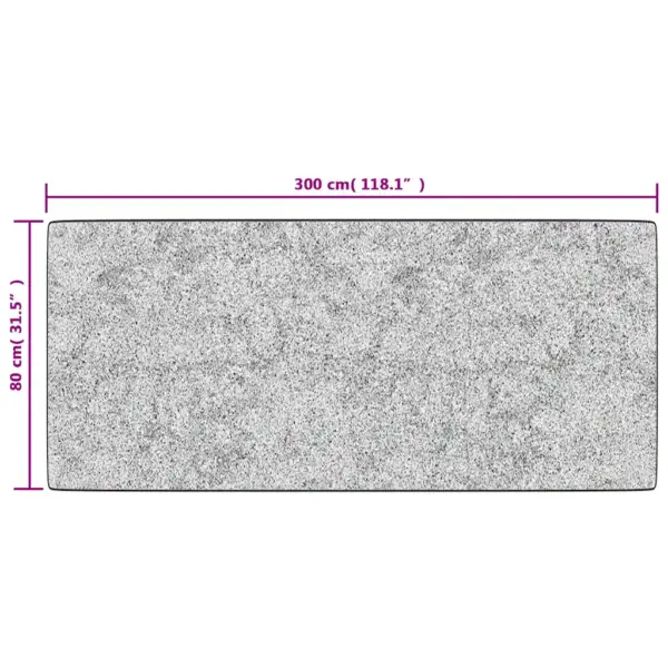 Hall pestav vaip libisemisvastase PVC-põhjaga, 80 x 300 cm – 6