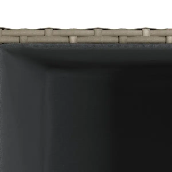 Kõrge hall polürotangist taimekast riidest kotiga, 30 x 30 x 60 cm – 8