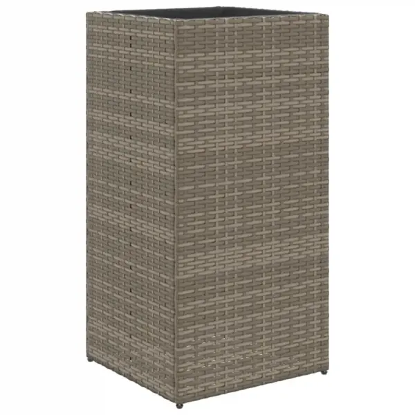 Hall kõrge polürotangist taimekast riidest kotiga, 40 x 40 x 80 cm – 2