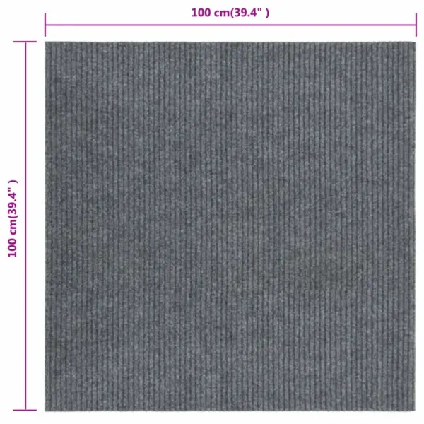 Hall porivaip libisemiskindla kummist tagusega, 100 x 100 cm – 7