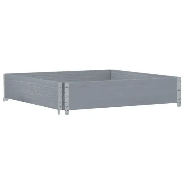 Virnastatav hall männipuidust taimekast, 100 x 100 x 21,5 cm – 5