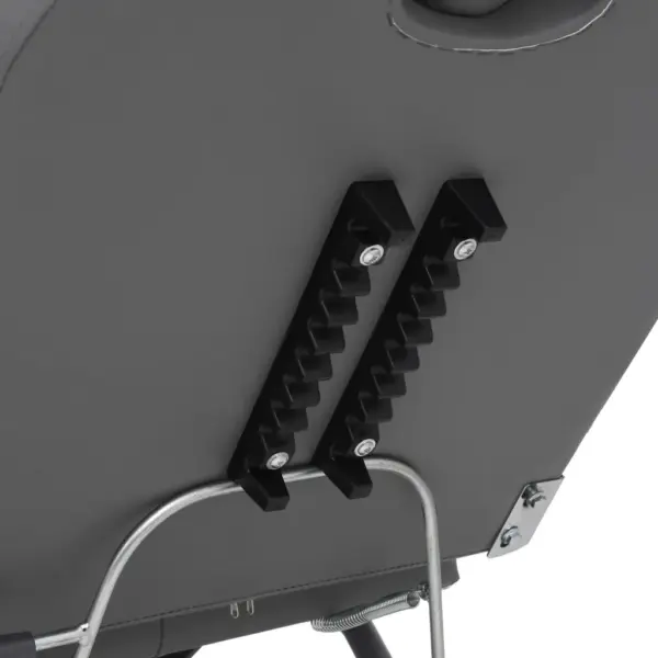 Reguleeritav ilusalongi hooldustool, hall kunstnahk, 360° pöörlev, 180 x 62 x 78 cm – 6