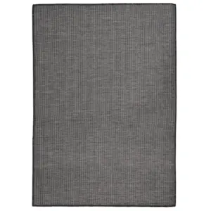 Silekoeline õuevaip 100% polüpropüleenist, hall, 140 x 200 cm