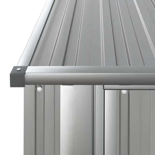 Hall tsingitud terasest aiakuur lukustatava uksega, 180,5 x 97 x 209,5 cm – 6