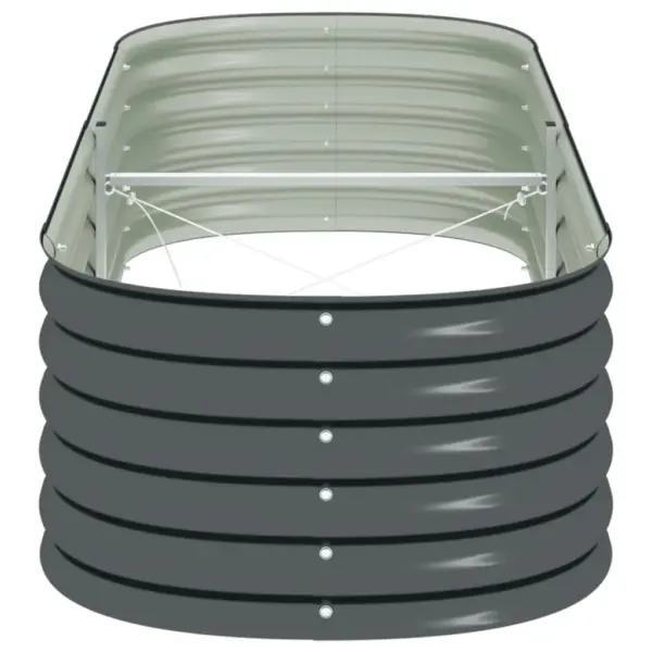 Tsingitud terasest taimelava, hall, 240 x 80 x 44 cm – 6