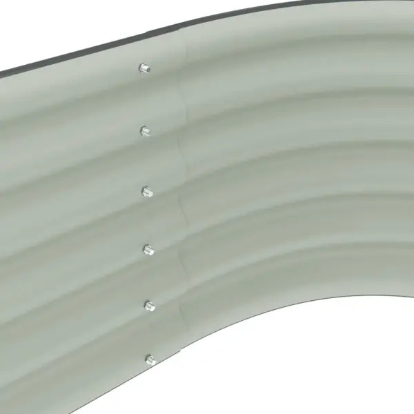 Tsingitud terasest taimelava, hall, 240 x 80 x 44 cm – 8