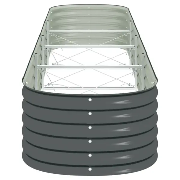 Taimelava tsingitud terasest, hall, 400 x 80 x 44 cm – 6