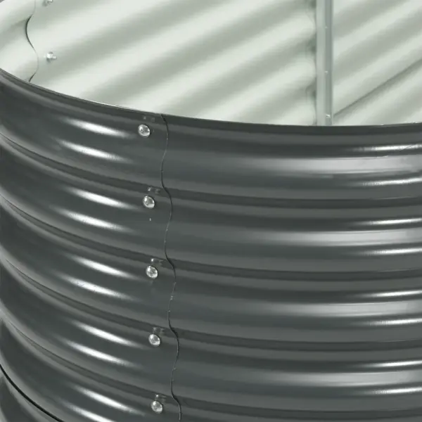 Hall tsingitud terasest taimelava, 400 x 80 x 81 cm – 9