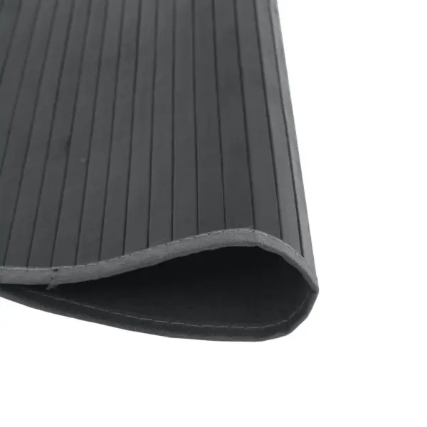 Ümmargune hall bambusvaip libisemiskindla alusega, 80 cm – 4