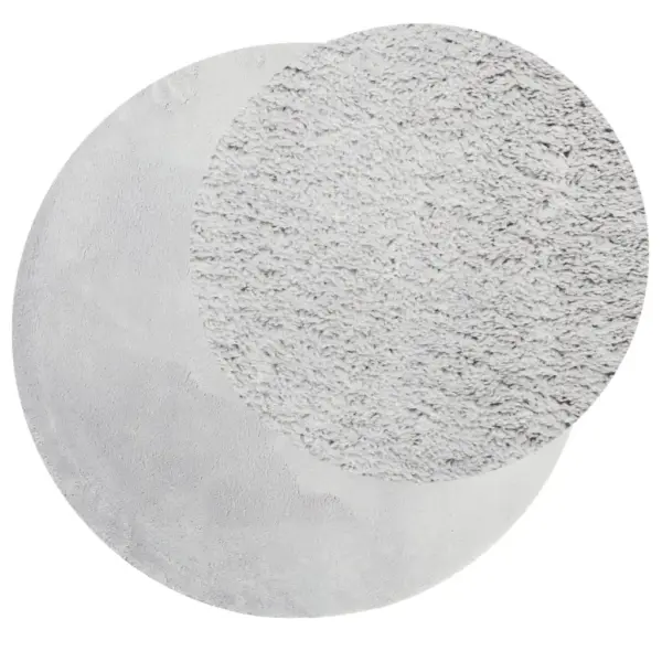 Ümmargune pestav vaip HUARTE, hall, libisemiskindel, Ø100 cm – 3