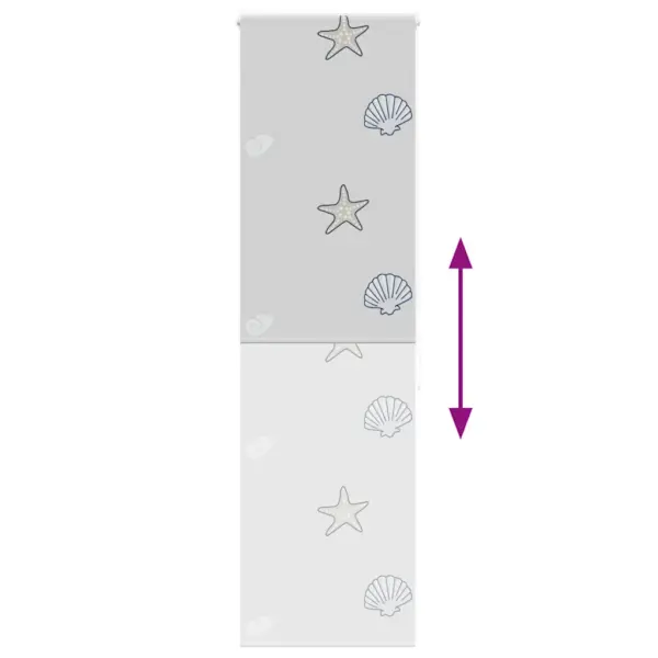 Hall veekindel duširuloo meretähe mustriga, PEVA, 60 x 240 cm – 5
