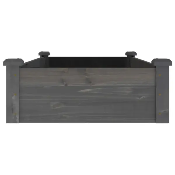 Hall voodriga puidust aia taimelava, avatud põhjaga, nulupuidust, 120 x 60 x 25 cm – 5