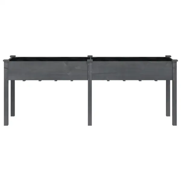 Hall voodriga taimelava nulupuidust, 203 x 53 x 76 cm – 4