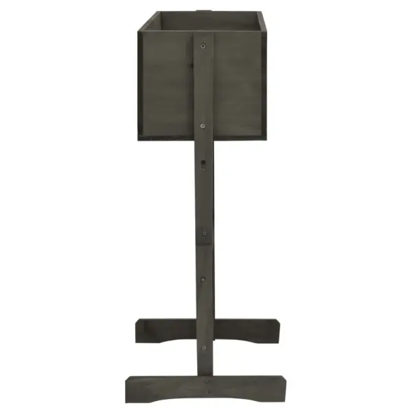 Võrega taimekast, hall nulupuit, 45 x 30 x 74 cm – 3