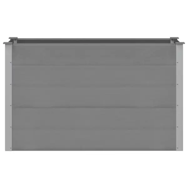 Aia taimelava WPC-st ja alumiiniumist, hall, 150 x 50 x 91 cm – 3