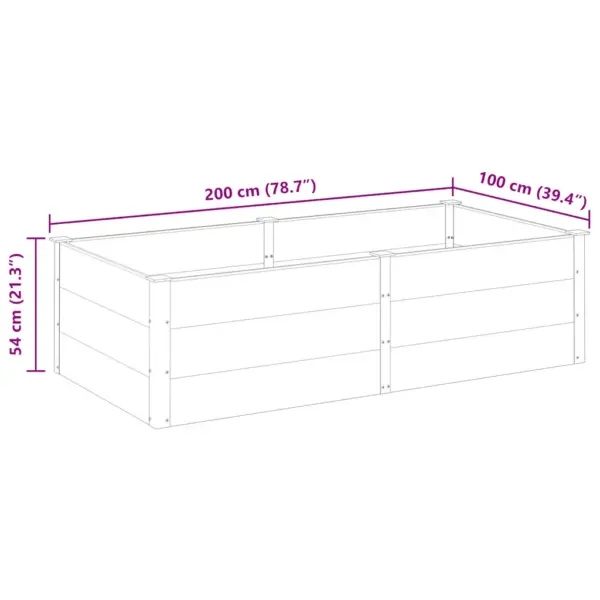 Aia taimelava WPC-st, hall, 200 x 100 x 54 cm – 7