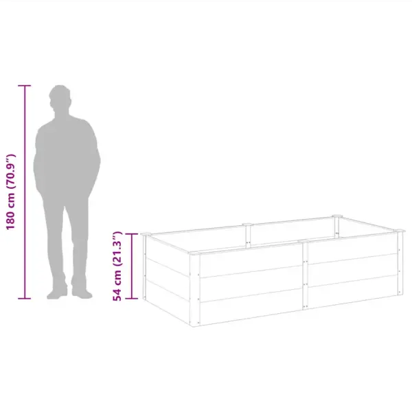 Aia taimelava WPC-st, hall, 200 x 100 x 54 cm – 8