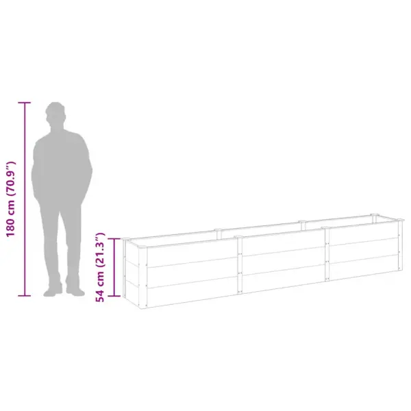 Hall WPC aia taimelava, ilmastikukindel, 300 x 50 x 54 cm – 8