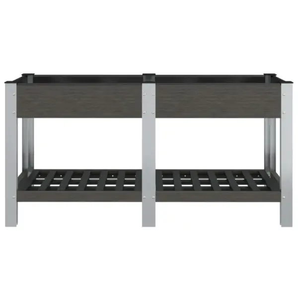 Aia taimelava riiuliga, hall WPC, 150 x 50 x 75 cm – 3