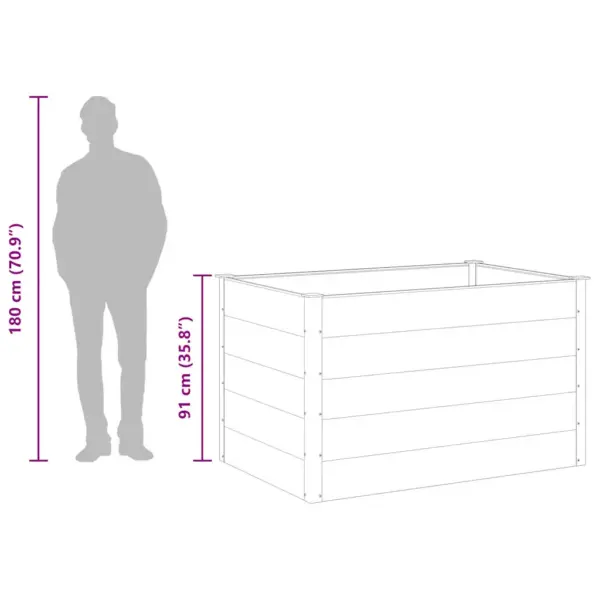 Hall WPC aia taimelava alumiiniumiga, 150 x 100 x 91 cm – 9