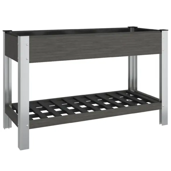 Aia taimelava riiuliga, hall WPC, 120 x 50 x 75 cm – 2