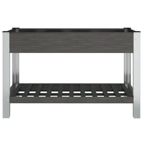Aia taimelava riiuliga, hall WPC, 120 x 50 x 75 cm – 3