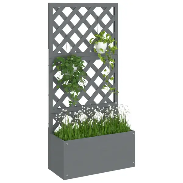 Hall WPC võreseinaga taimekast, 65 x 33 x 135 cm – 3
