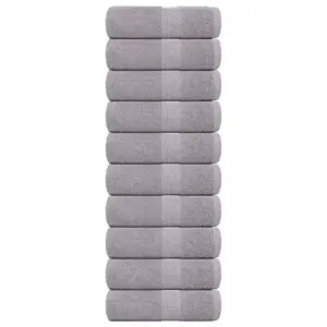 Hallid pesurätikud FROGN, 10 tk, 100% puuvill, 30 x 30 cm, 360 g/m²