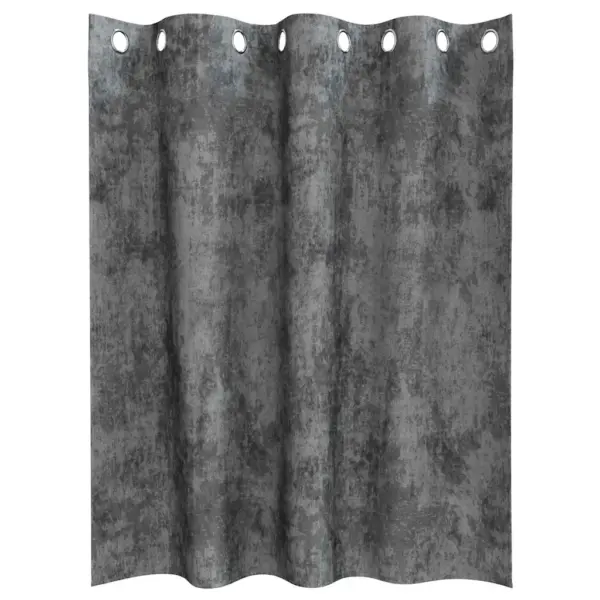 Pimendavad sametkardinad, 2 tk, hall, 140 x 140 cm – 4