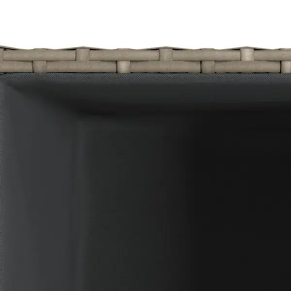 Hallid polürotangist aia taimekastid, 3 tk, terasraamiga – 8