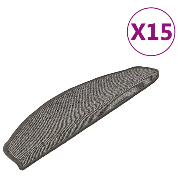 Hallid poolringikujulised trepimatid, 15 tk, 65 x 21 x 4 cm – 2