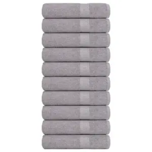 Hall puuvillane käterätikute komplekt FROGN, 10 tk, 50 x 100 cm, 360 g/m²