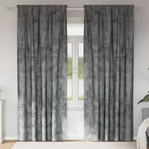 Pimendavad sametkardinad, 2 tk, hall, 260 x 140 cm