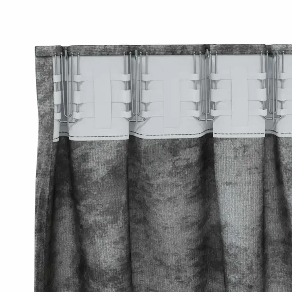 Pimendavad sametkardinad, 2 tk, hall, 260 x 140 cm - 5