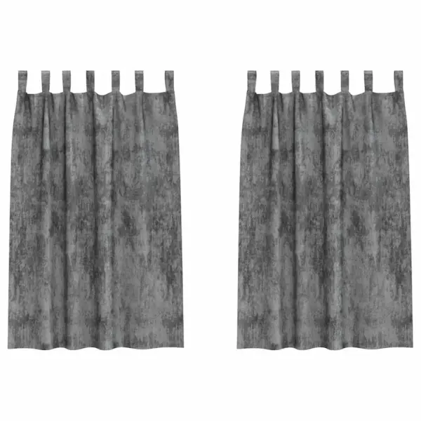 Hallid sametkardinad, 2 tk, 175 x 140 cm - 2