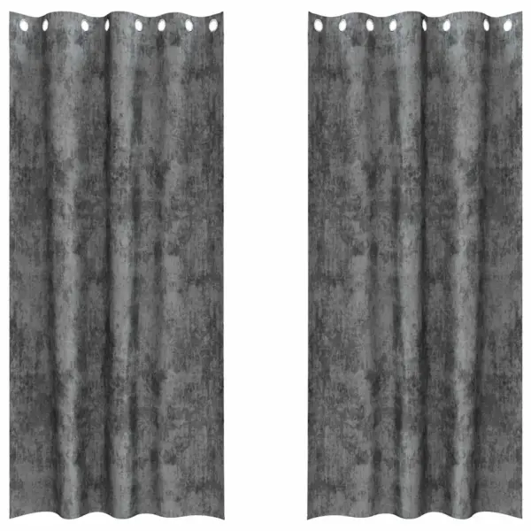 Hallid sametkardinad, 2 tk, pimendavad, 225 x 140 cm – 2