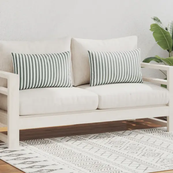 Hallid triibulised aiapadjad, vettpidavad ja UV-kindlad, 2 tk, 60 x 40 cm – 2