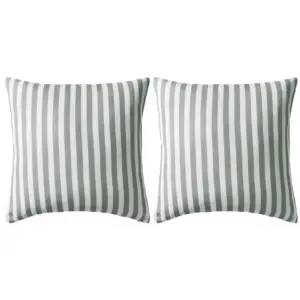 Hallid triibulised aiapadjad, vettpidavad ja UV-kindlad, 2 tk, 45 x 45 cm