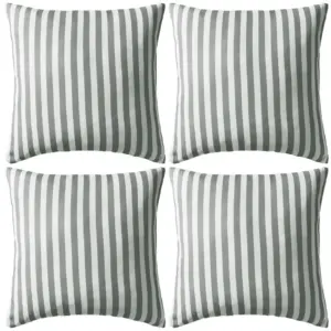 Hallid triibulised aiapadjad, vettpidavad ja UV-kindlad, 4 tk, 45 x 45 cm