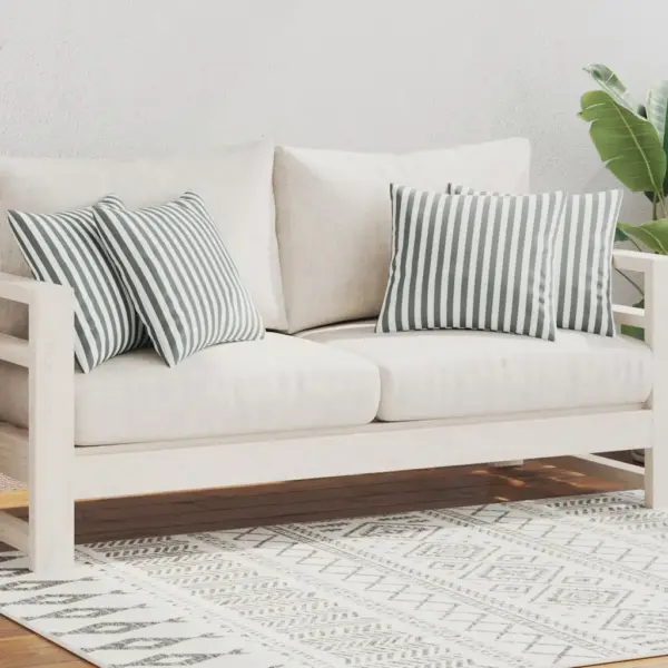 Hallid triibulised aiapadjad, vettpidavad ja UV-kindlad, 4 tk, 45 x 45 cm – 2