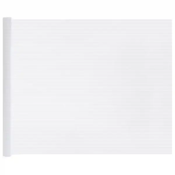 Härmamustriga triipudega privaatsusaknakile, iseliimuv valge PVC, 90 cm x 50 m – 5