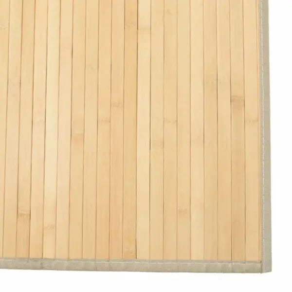 Ristkülikukujuline bambusvaip, hele naturaalne, 80 x 200 cm – 6