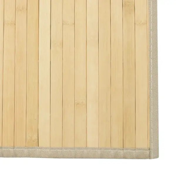 Ristkülikukujuline hele bambusvaip libisemiskindla alusega, 70 x 1000 cm – 6