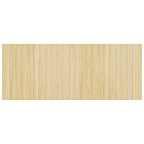 Ristkülikukujuline bambusvaip libisemiskindla tagusega, hele naturaalne, 80 x 200 cm – 2
