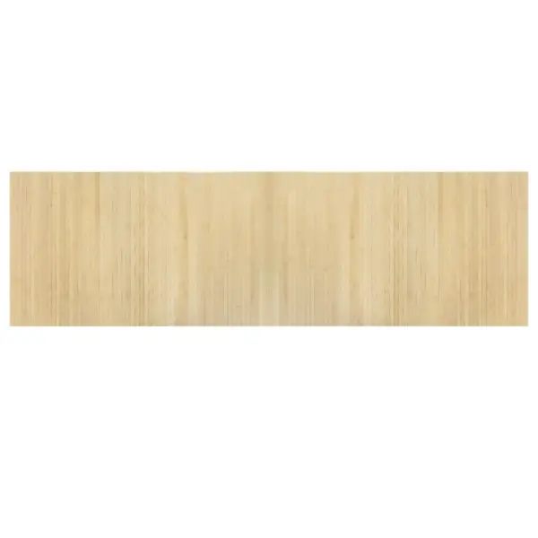 Ristkülikukujuline bambusvaip, hele naturaalne, libisemiskindel, 60 x 200 cm – 2