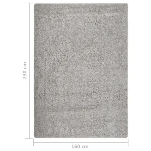 Karvane vaip libisemiskindla latekstagusega, helehall, 160 x 230 cm – 5