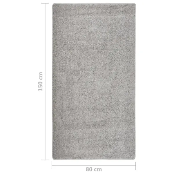 Karvane vaip libisemiskindla latekstagusega, helehall, 80 x 150 cm – 5